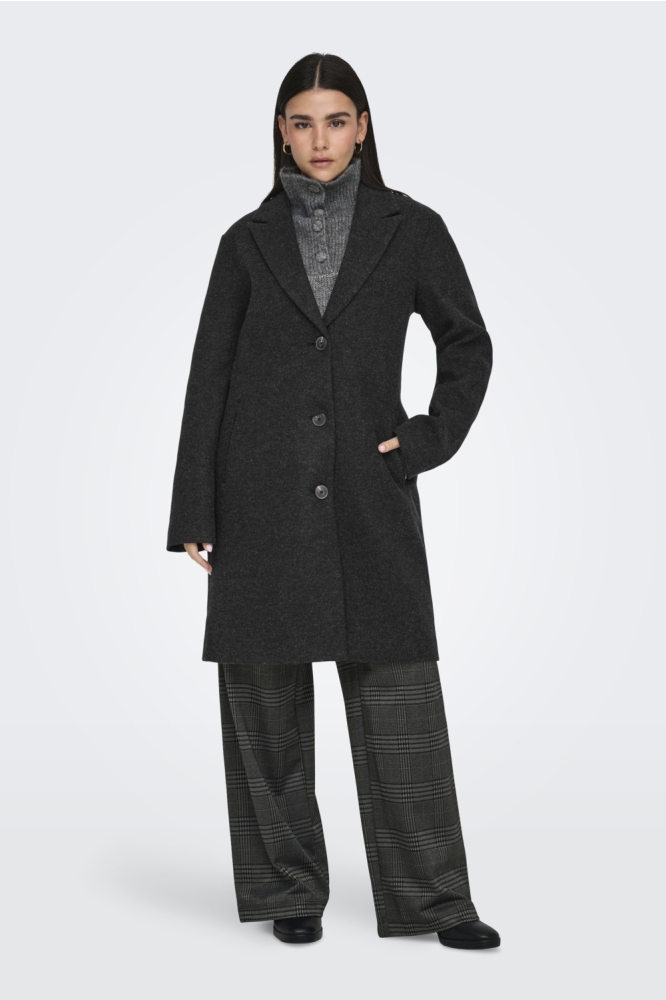 JDYECHO LIFE COAT OTW NOOS 15329959 BLACK/MELANGE